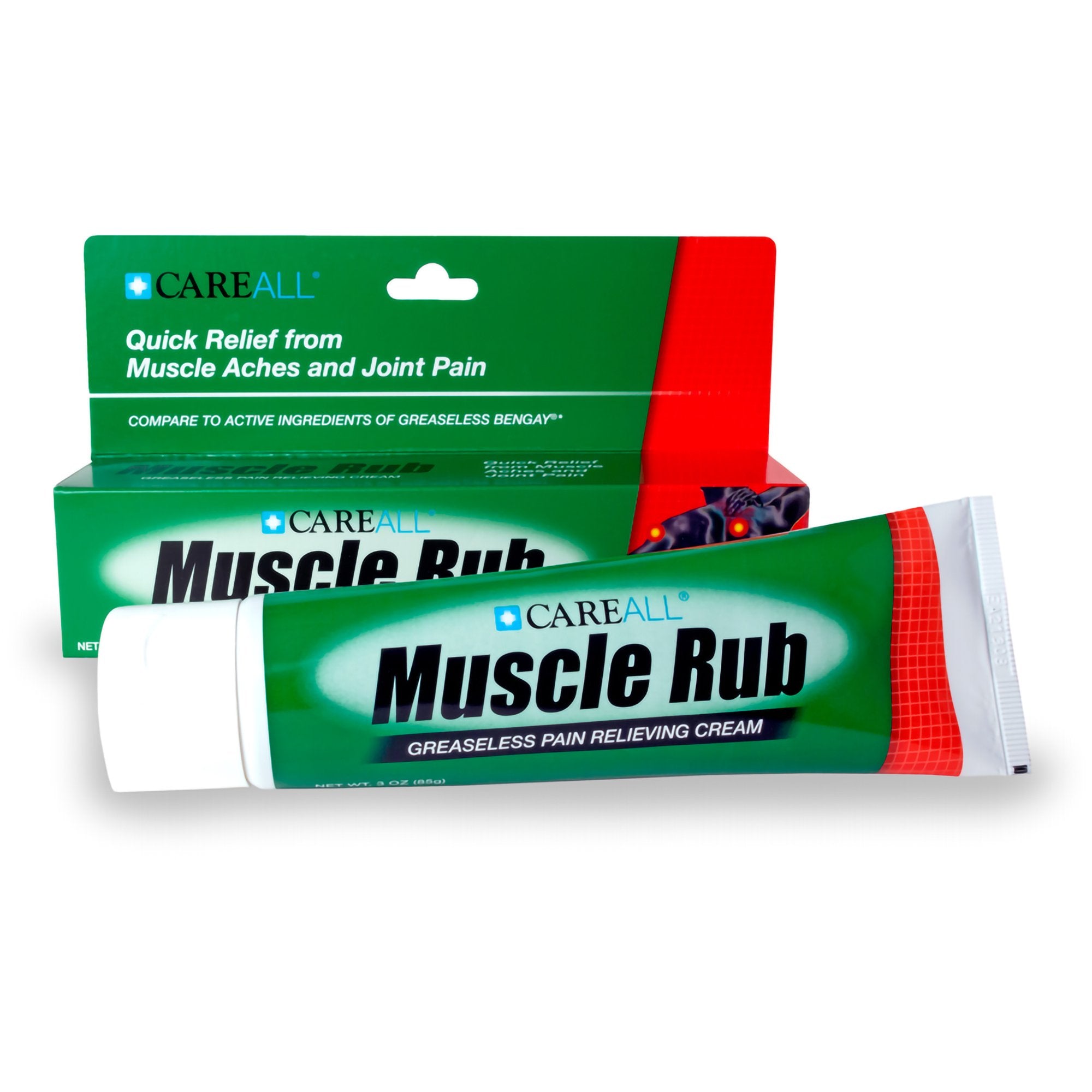 Topical Pain Relief CareAll 10% - 15% Strength Menthol / Methyl Salicylate Ointment 3 oz.
