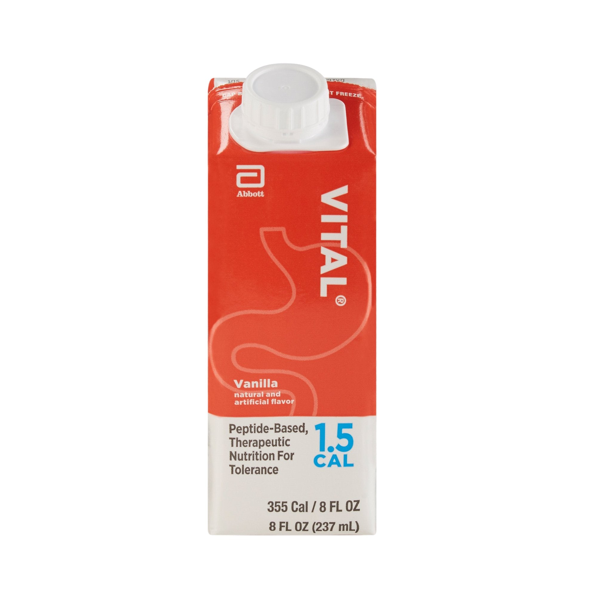 Oral Supplement Vital 1.5 Cal Vanilla Flavor Liquid 8 oz. Reclosable Carton, Packaging Type- Case