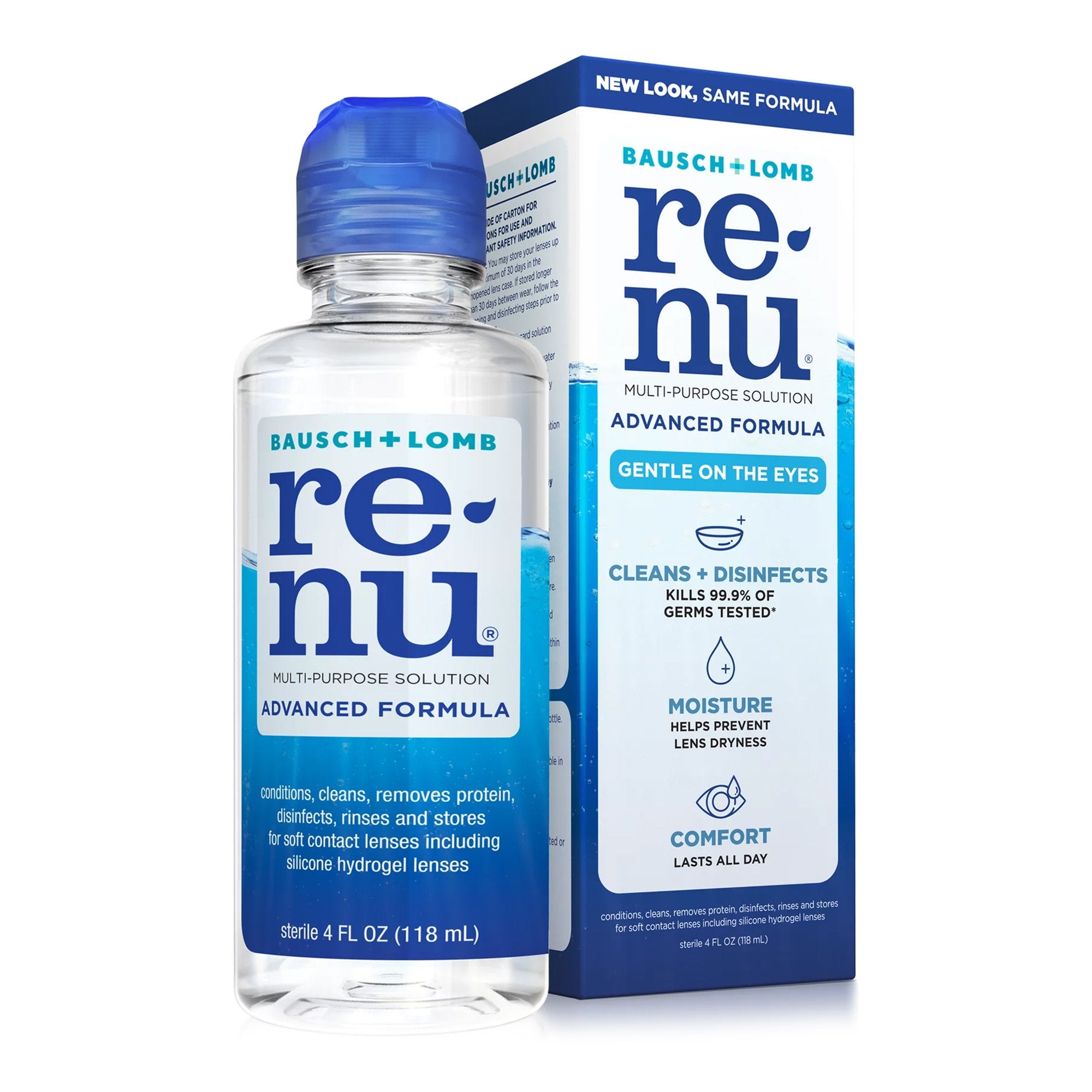 Contact Lens Solution Bausch + Lomb re'nu Advanced Formula 4 oz. Solution