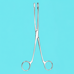 Sponge Forceps Straight Serrated 9 1/2