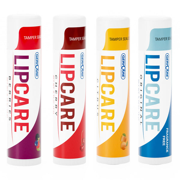 Geri-Care LipCare Lip Balm – Assorted Flavors (Original, Citrus, Berries, Cherry), 0.15 oz Tube, 48-Tube Case Default Title