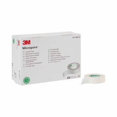 Medical Tape 3M Micropore White 1 Inch X 1-1/2 Yard Paper NonSterile - 1/2 inch x 10 yd (Case)