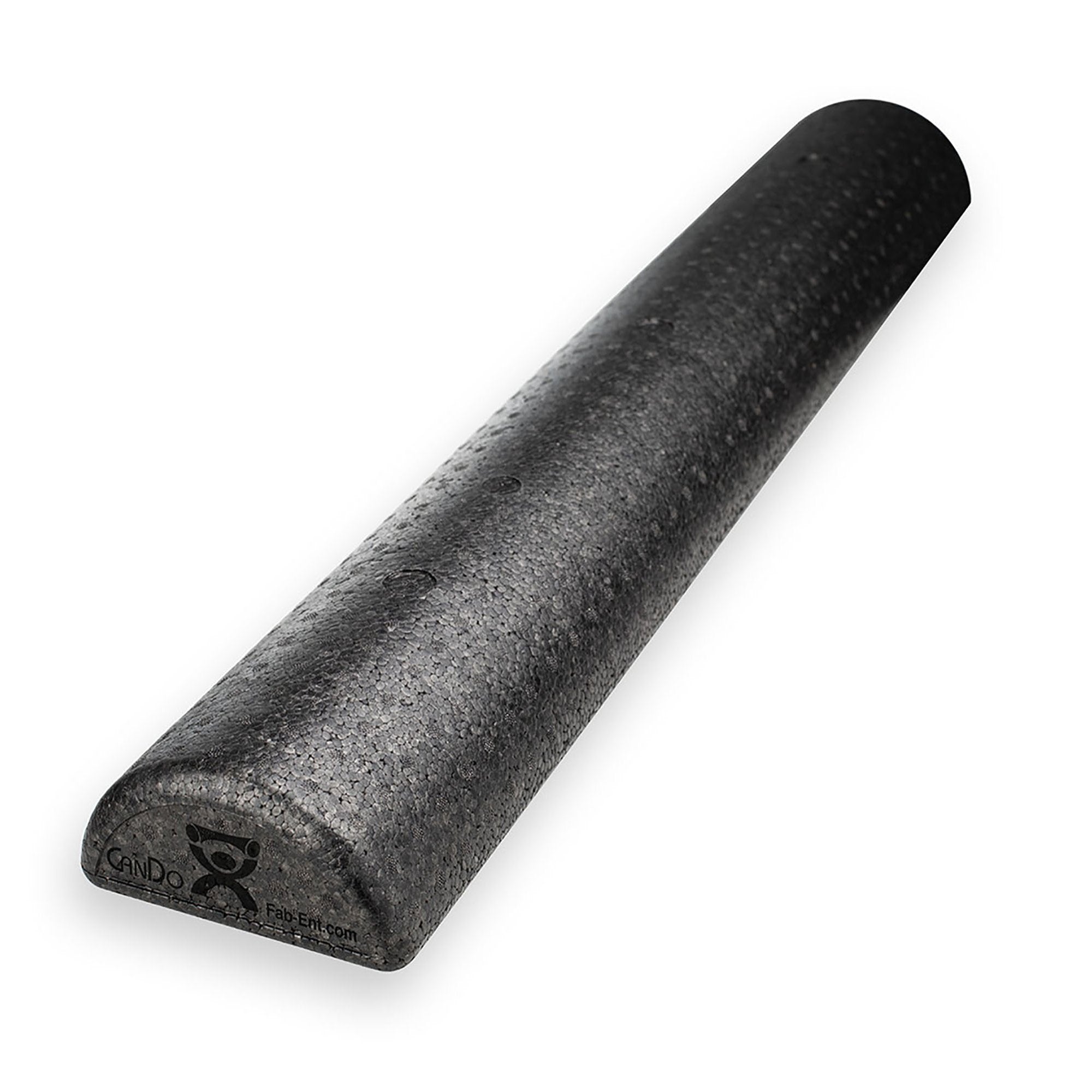 CanDo Half Round Therapy Foam Roller Slim Black EPP Foam 6 X 12 Inch