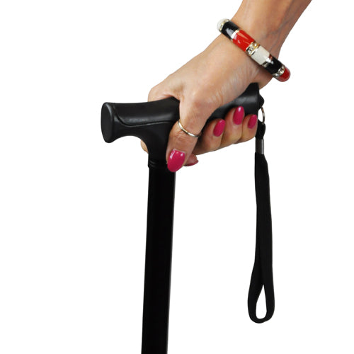 Cane Folding Blue Jay Black  Pistol Grip  33  - 37