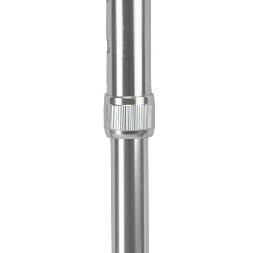 Cane  Soft Foam Offset Handle  Blue Jay  Silver With Strap   All Care Store