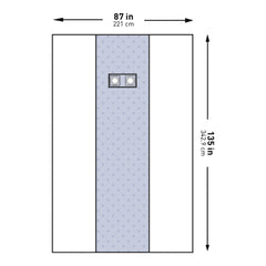 Cardiovascular Drape McKesson Femoral Angiography X Long Drape 87 W X 135 L Inch Sterile