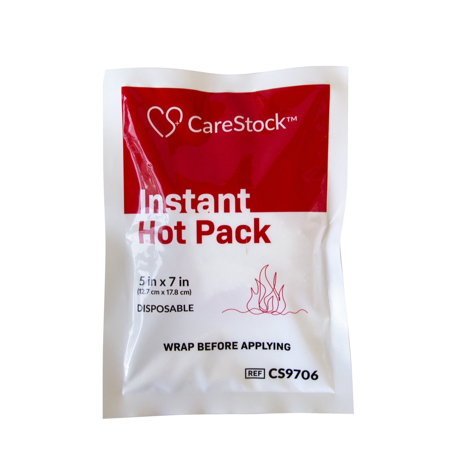 Instant Hot Pack CareStock General Purpose Small Plastic Cover Disposable