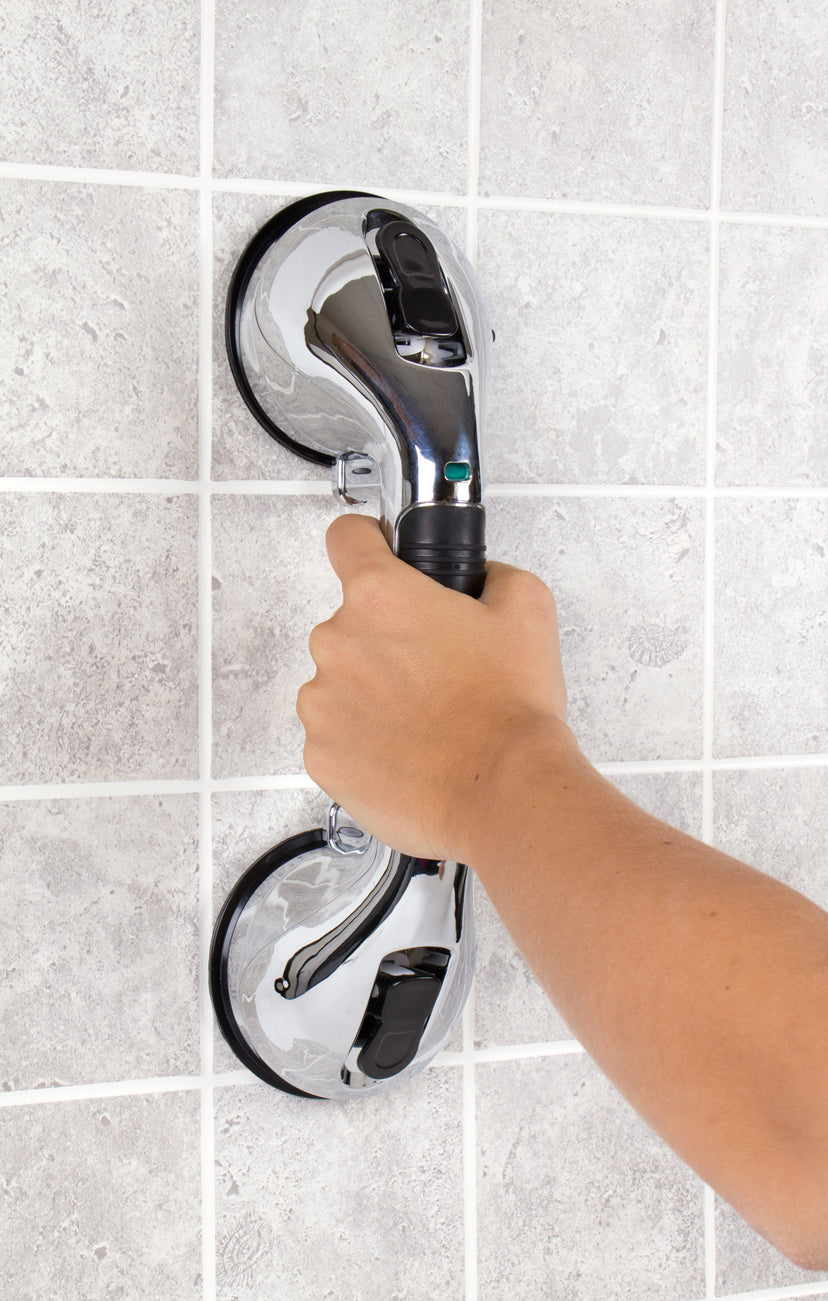carex chrome ultra grip bath handle 12