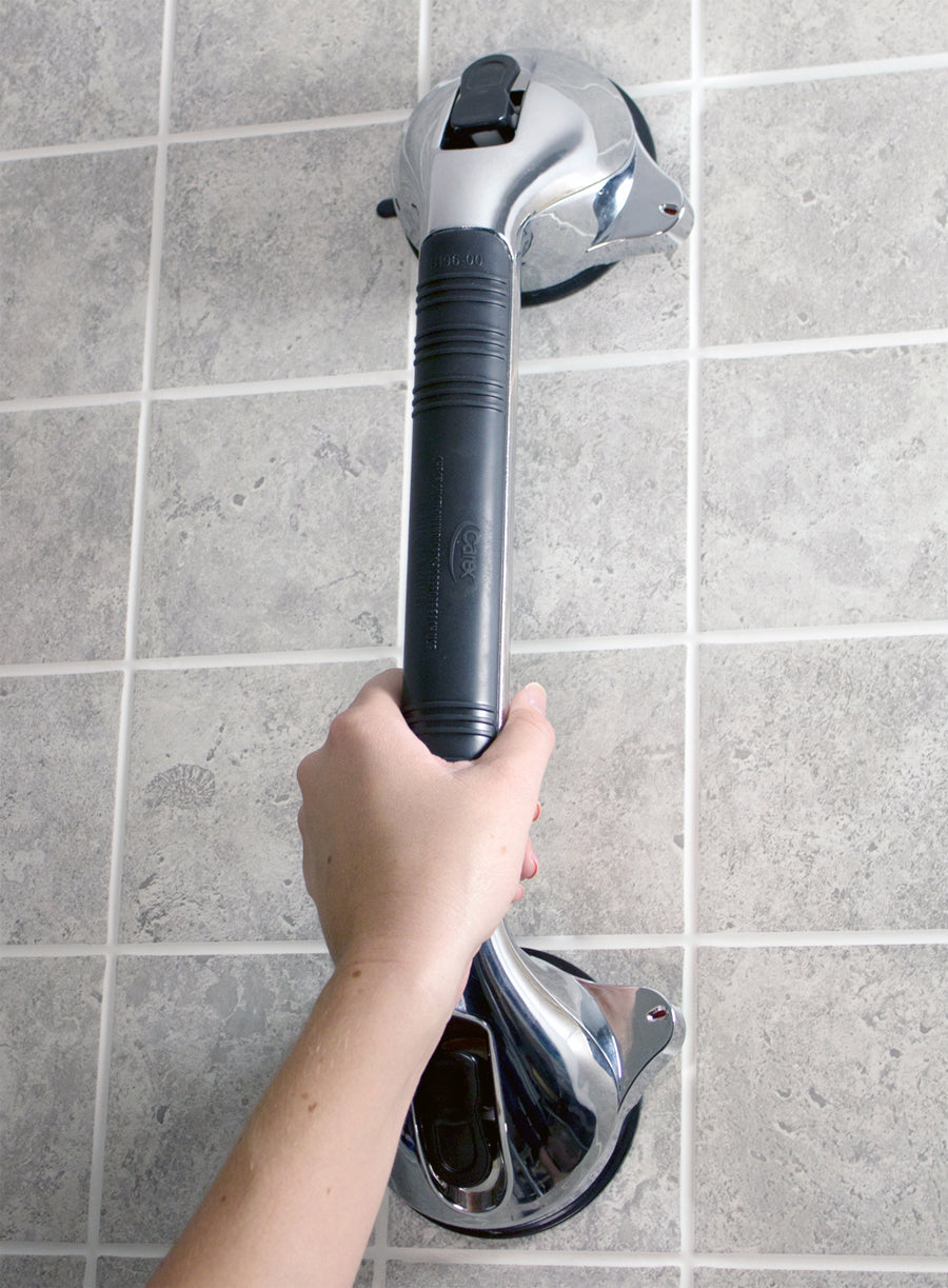 carex chrome ultra grip bath handle 16