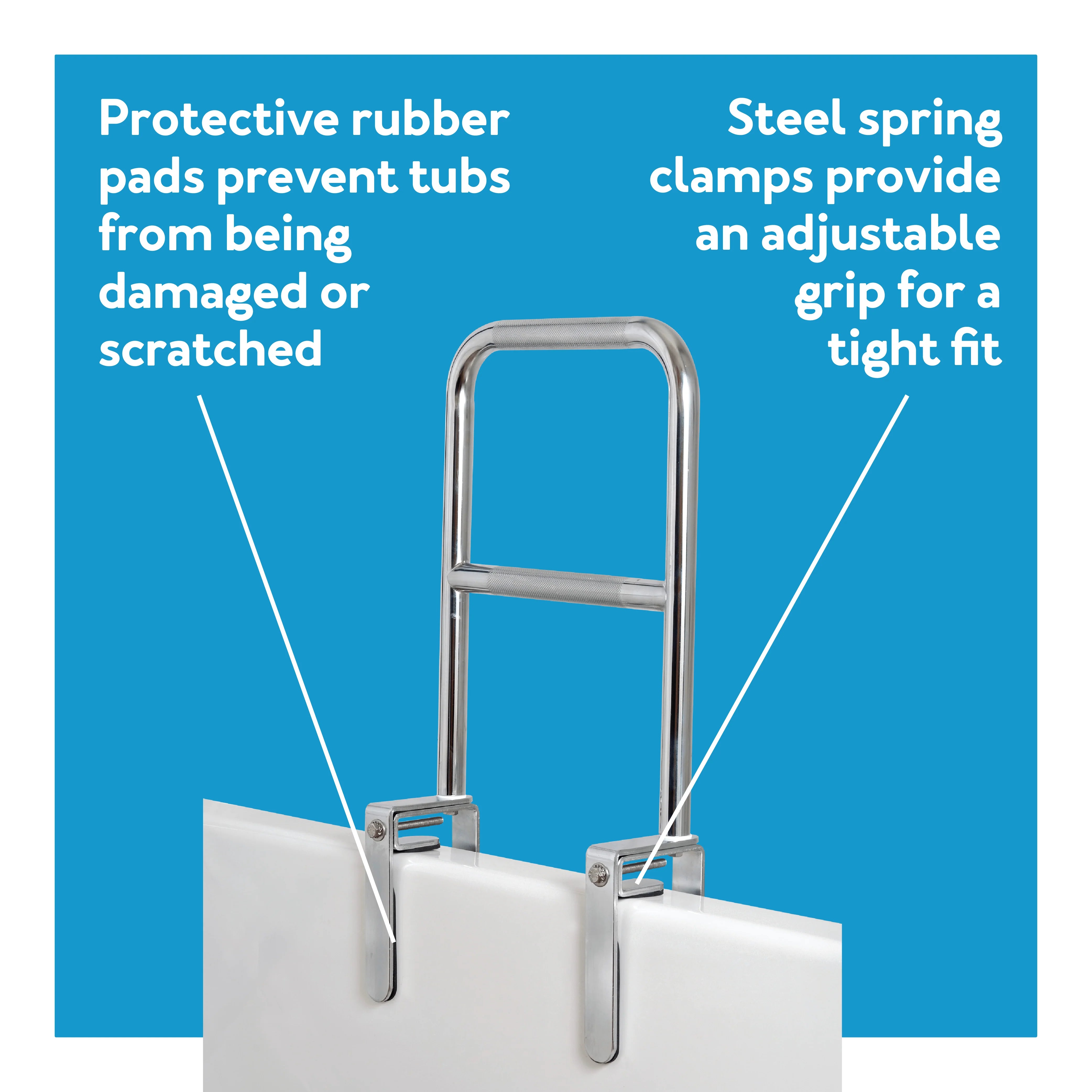 Carex Dual Level Bathtub Rail