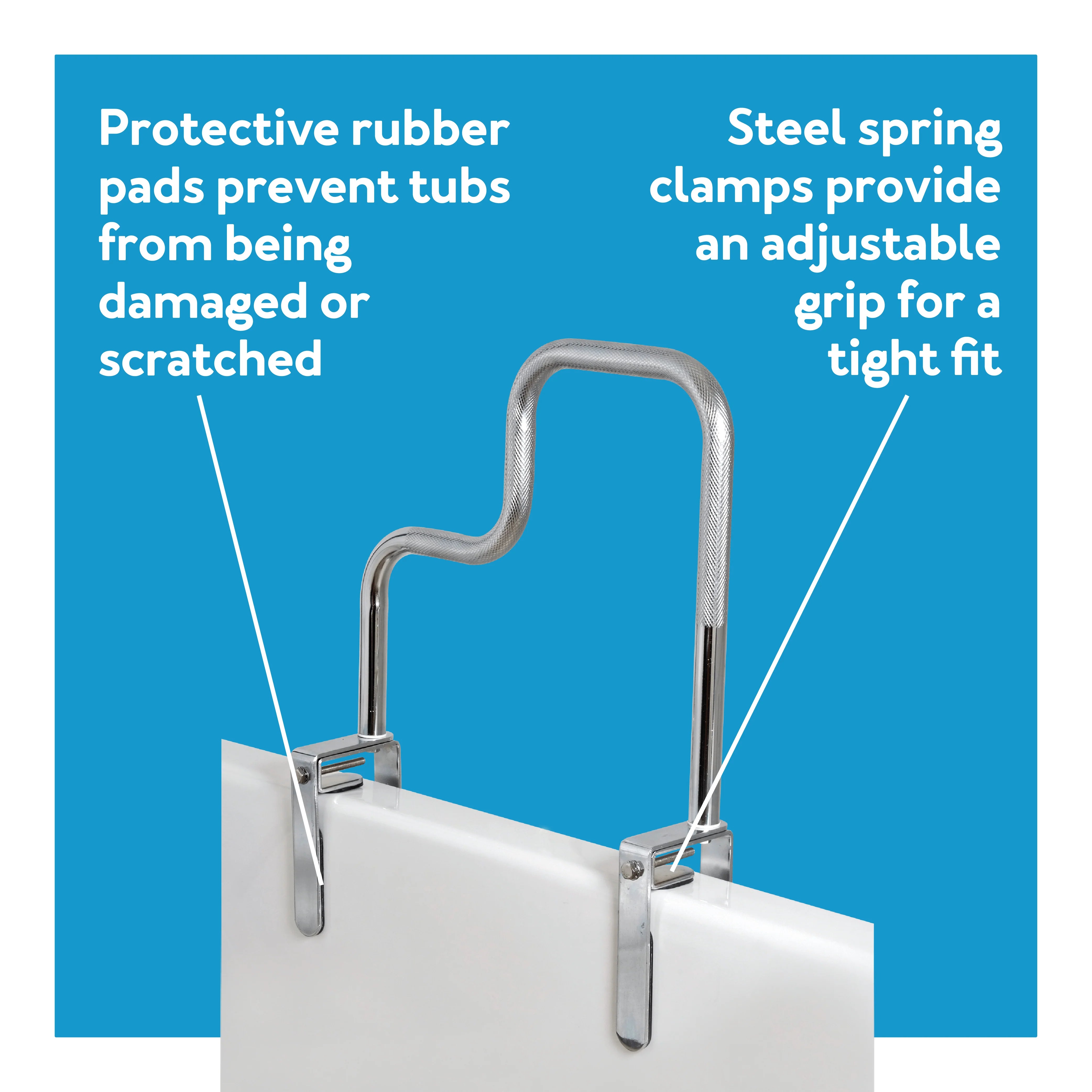 Carex Tri-Grip Bathtub Rail