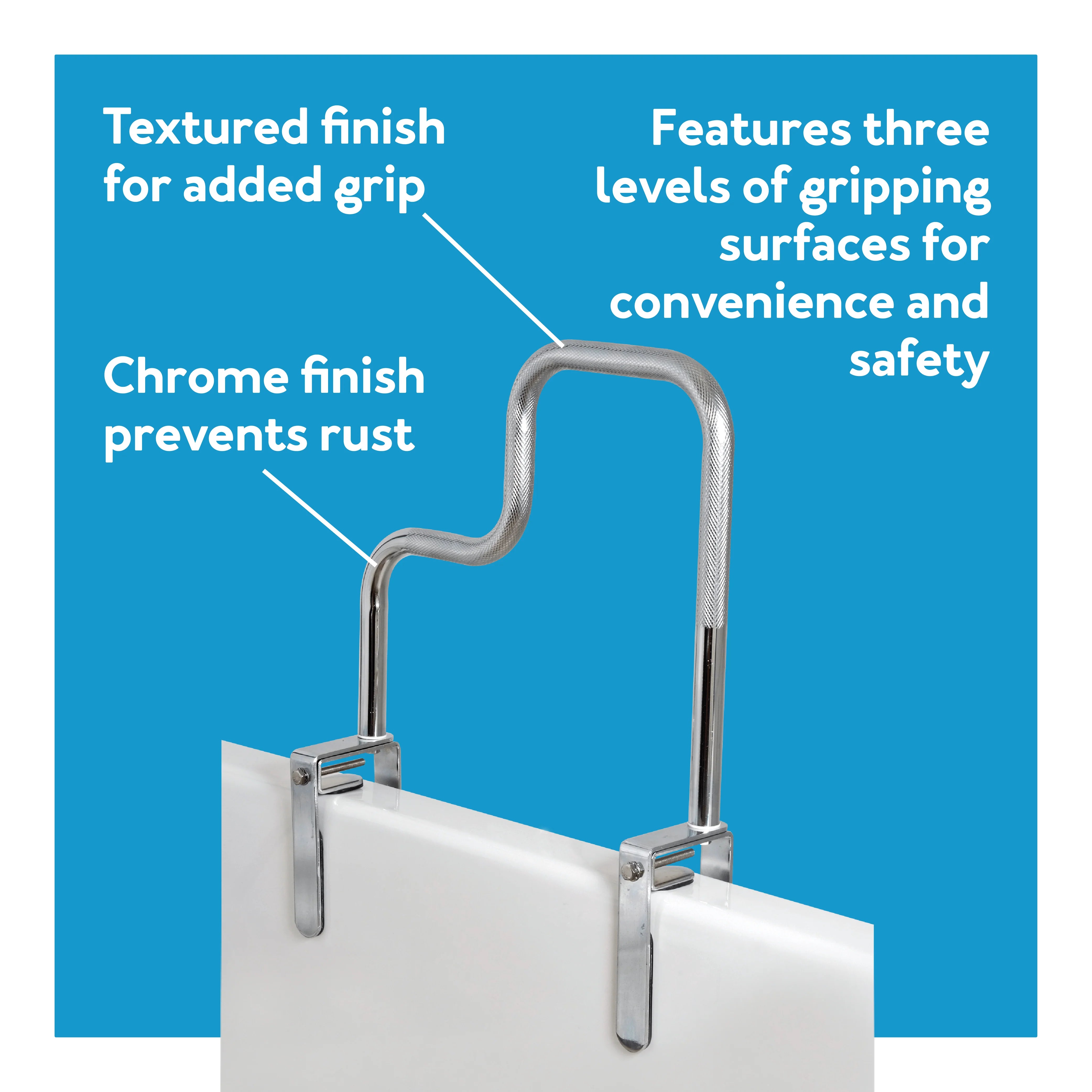 Carex Tri-Grip Bathtub Rail