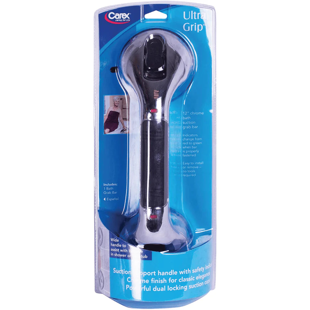 Carex Chrome Ultra Grip Bath Handle (16")