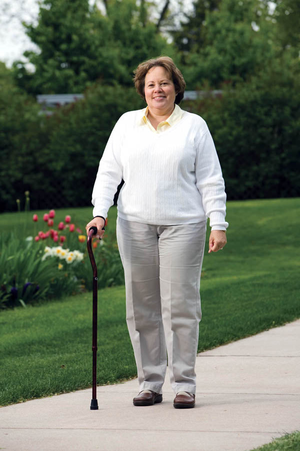 carex designer offset cane red