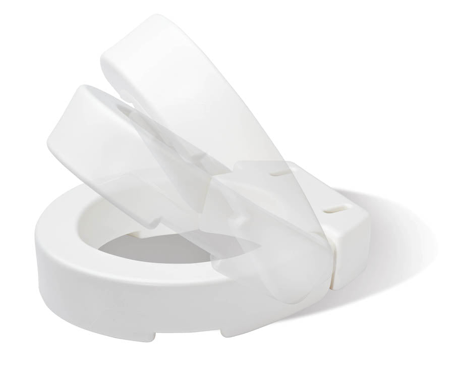 carex hinged toilet seat riser standard