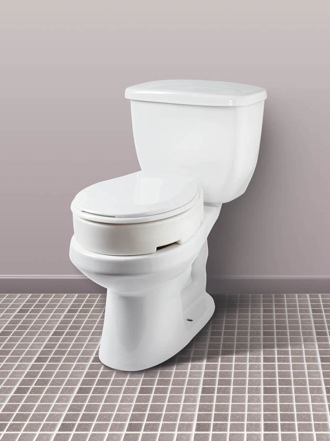 carex hinged toilet seat riser standard