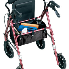 carex rolling walker burgundy