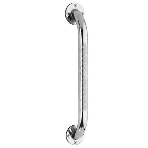 carex textured chrome wall grab bar 12