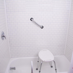 carex textured chrome wall grab bar 12