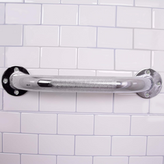 carex textured chrome wall grab bar 12