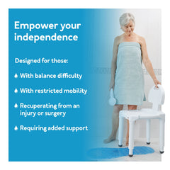 carex universal bath seat with back 1