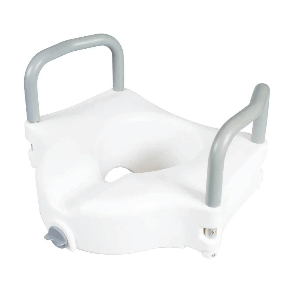 Carex Classics Raised Toilet Seat with Armrests