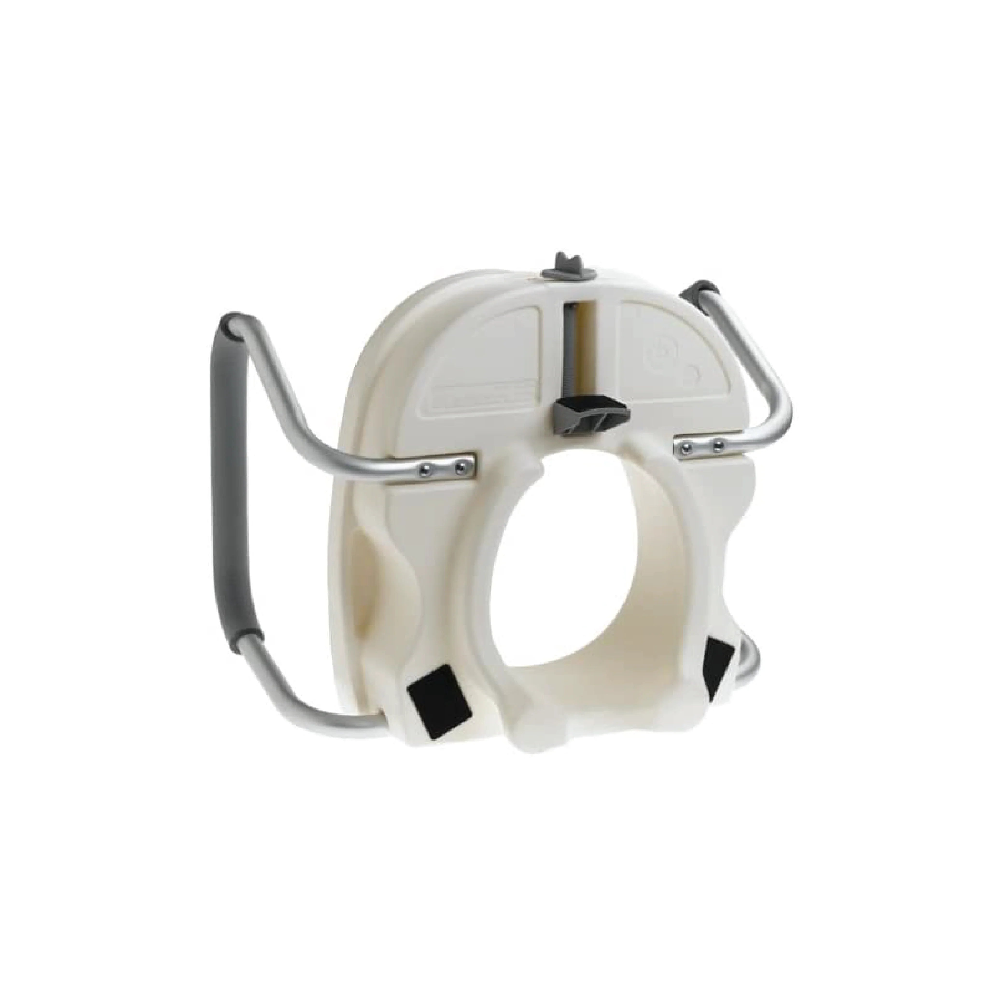 Carex E-Z Lock Raised Toilet Seat W/ Adjustable Armrests