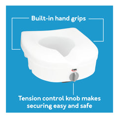 Carex E-Z Lock Raised Toilet Seat