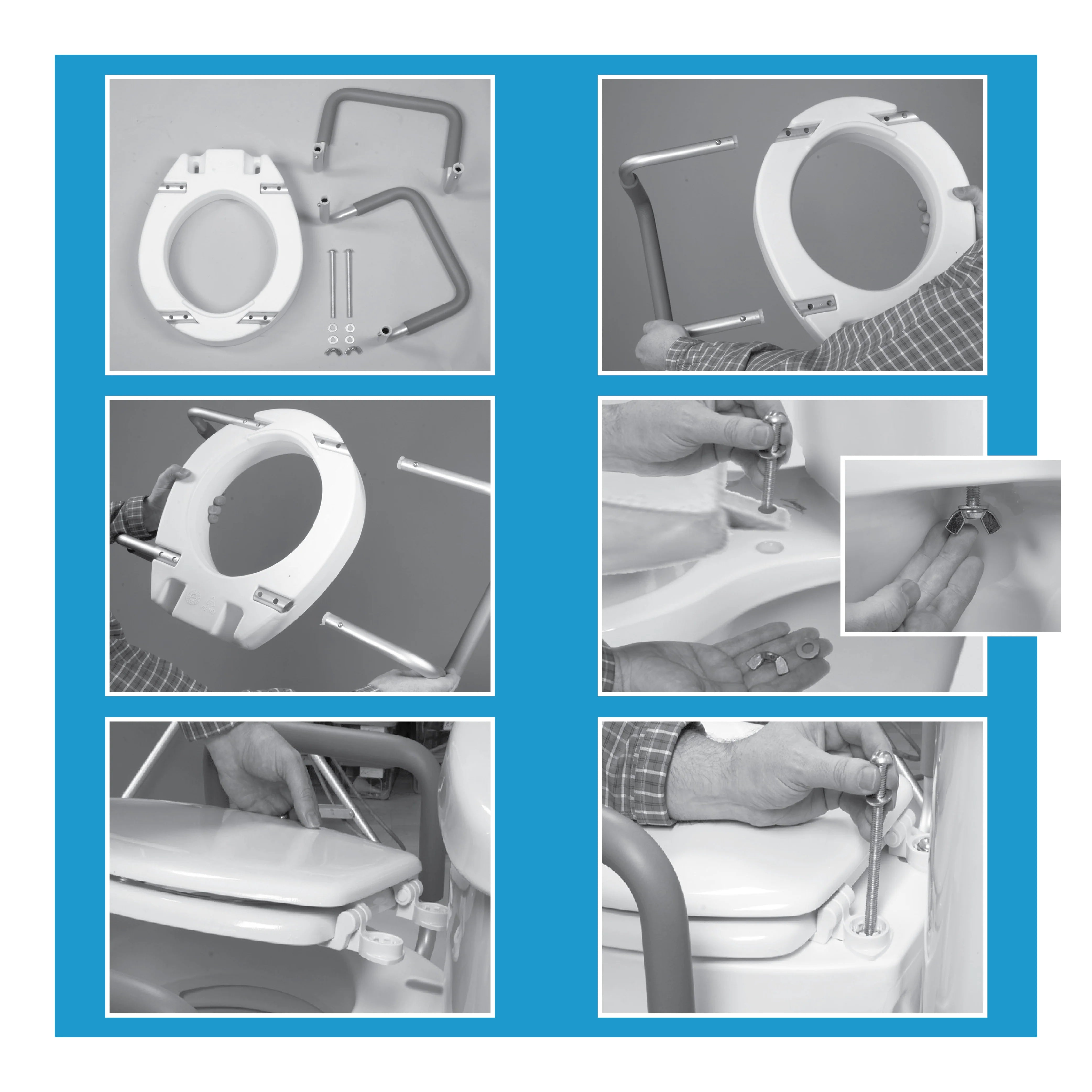 Carex Toilet Seat Elevator with Handles - Standard