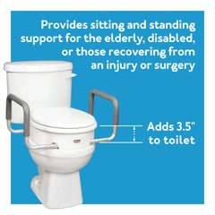 Carex Toilet Seat Elevator with Handles - Standard