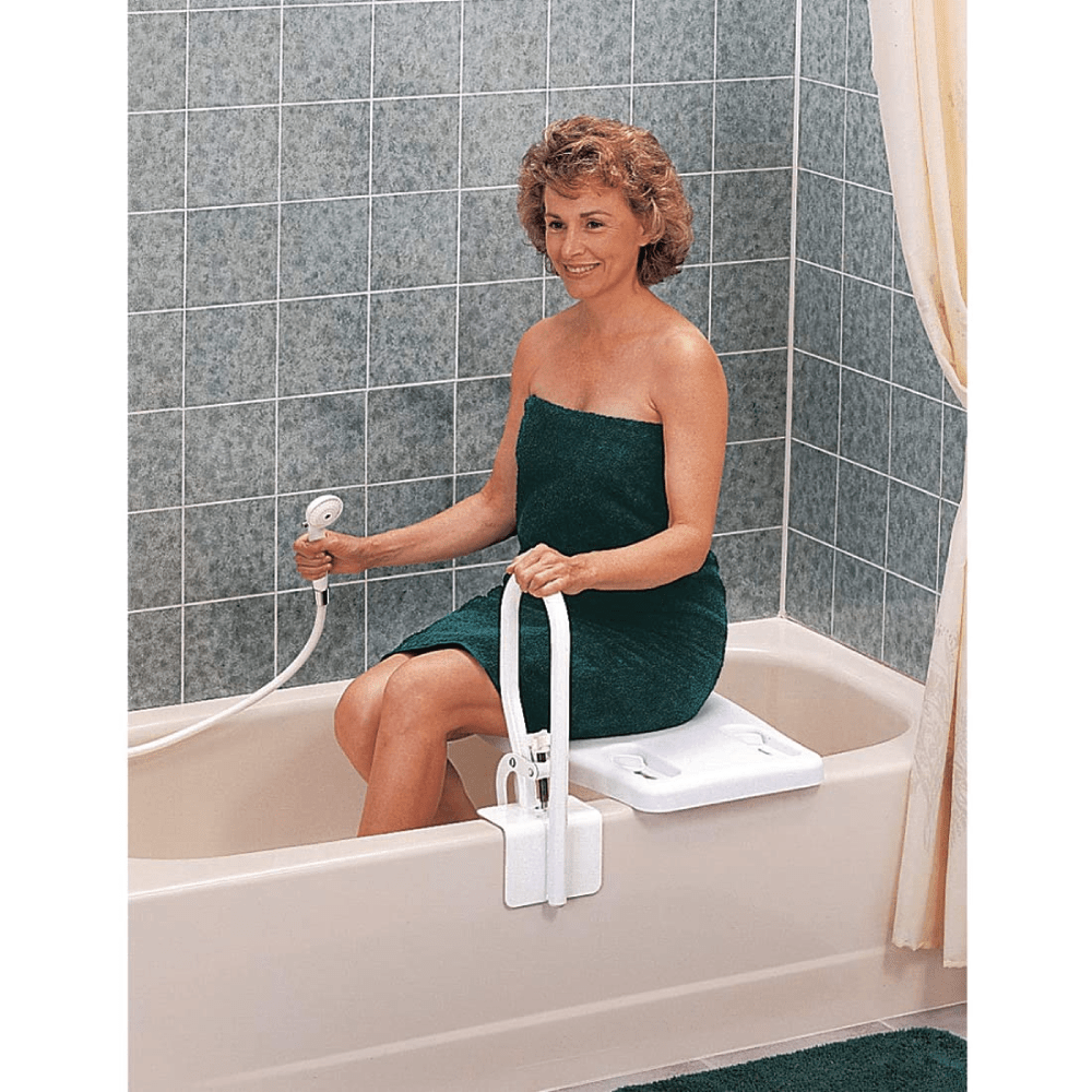 Bath Bench Carex Without Arms Plastic Frame Without Backrest 31 Inch Seat Width 300 lbs. Weight Capacity, Packaging Type- Each