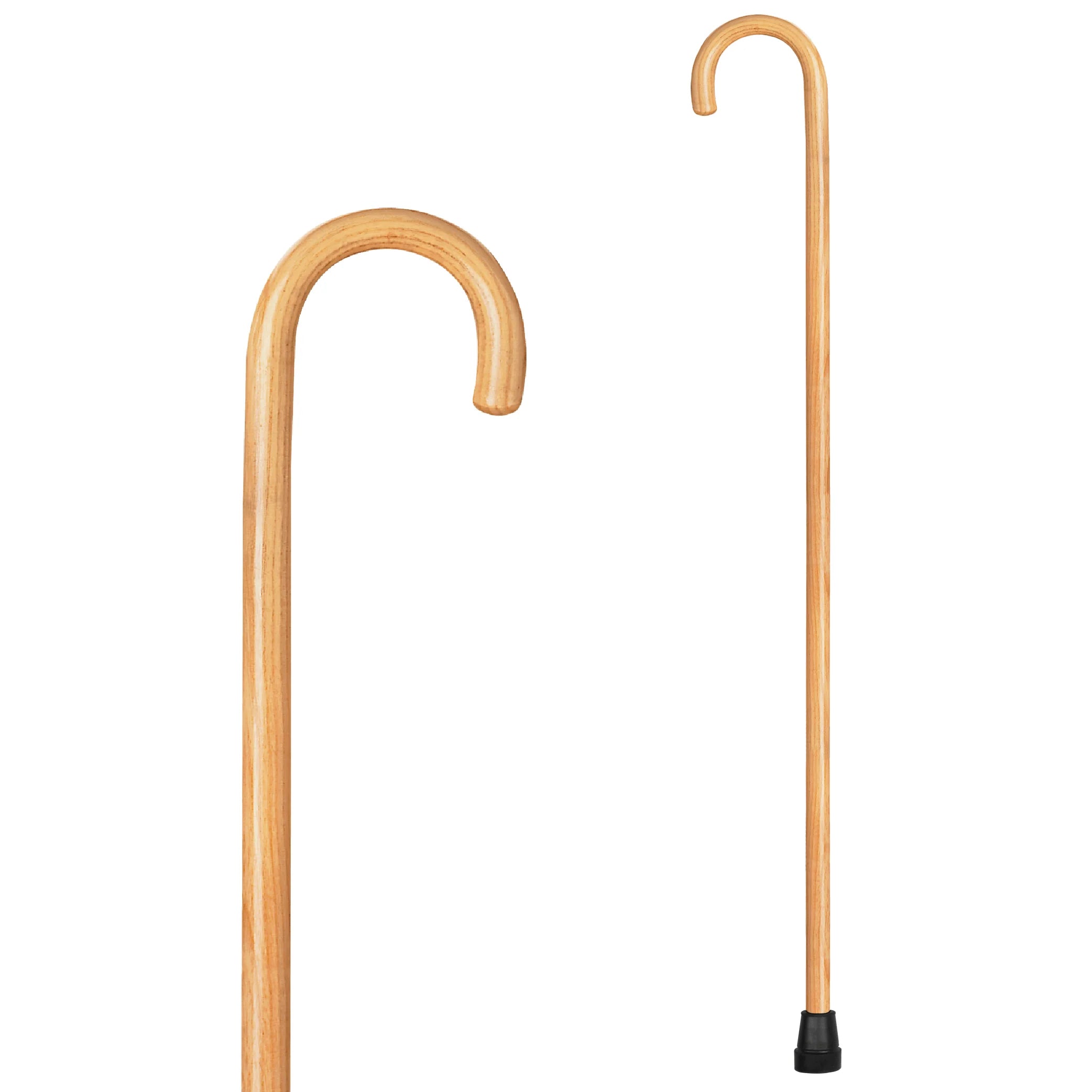 Round Handle 1" Wood Cane, Walnut