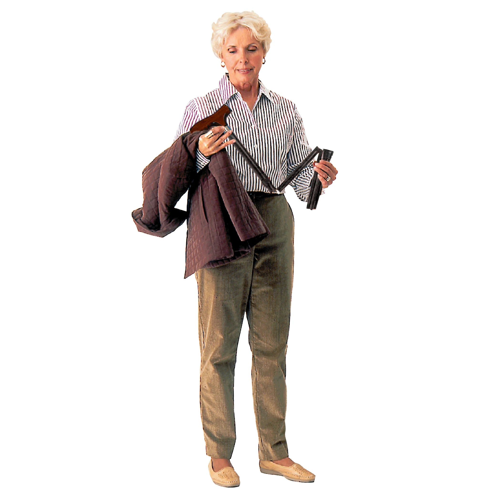 Designer Folding Cane - Black