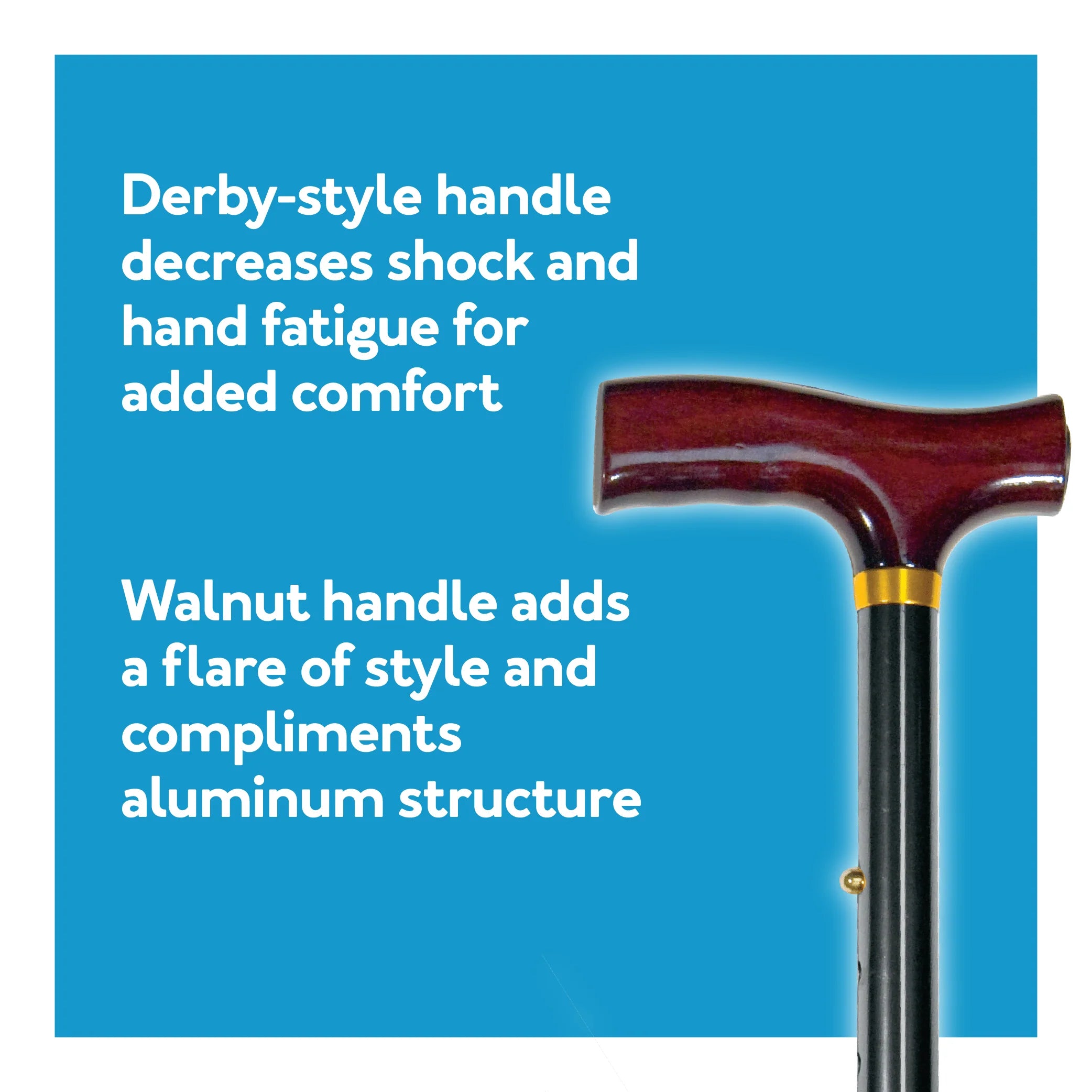 Designer Folding Cane - Black