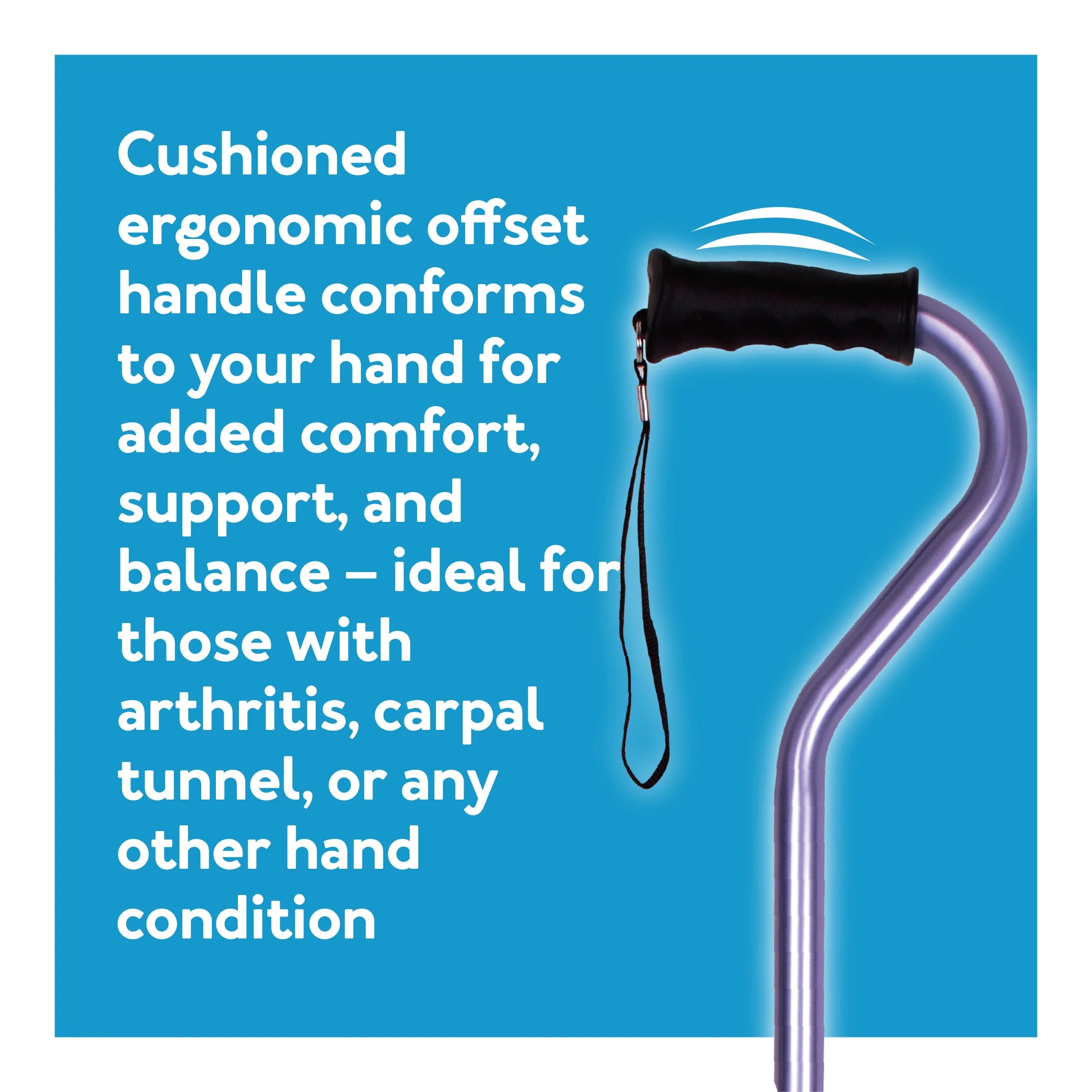 Carex Ergo Offset Cane