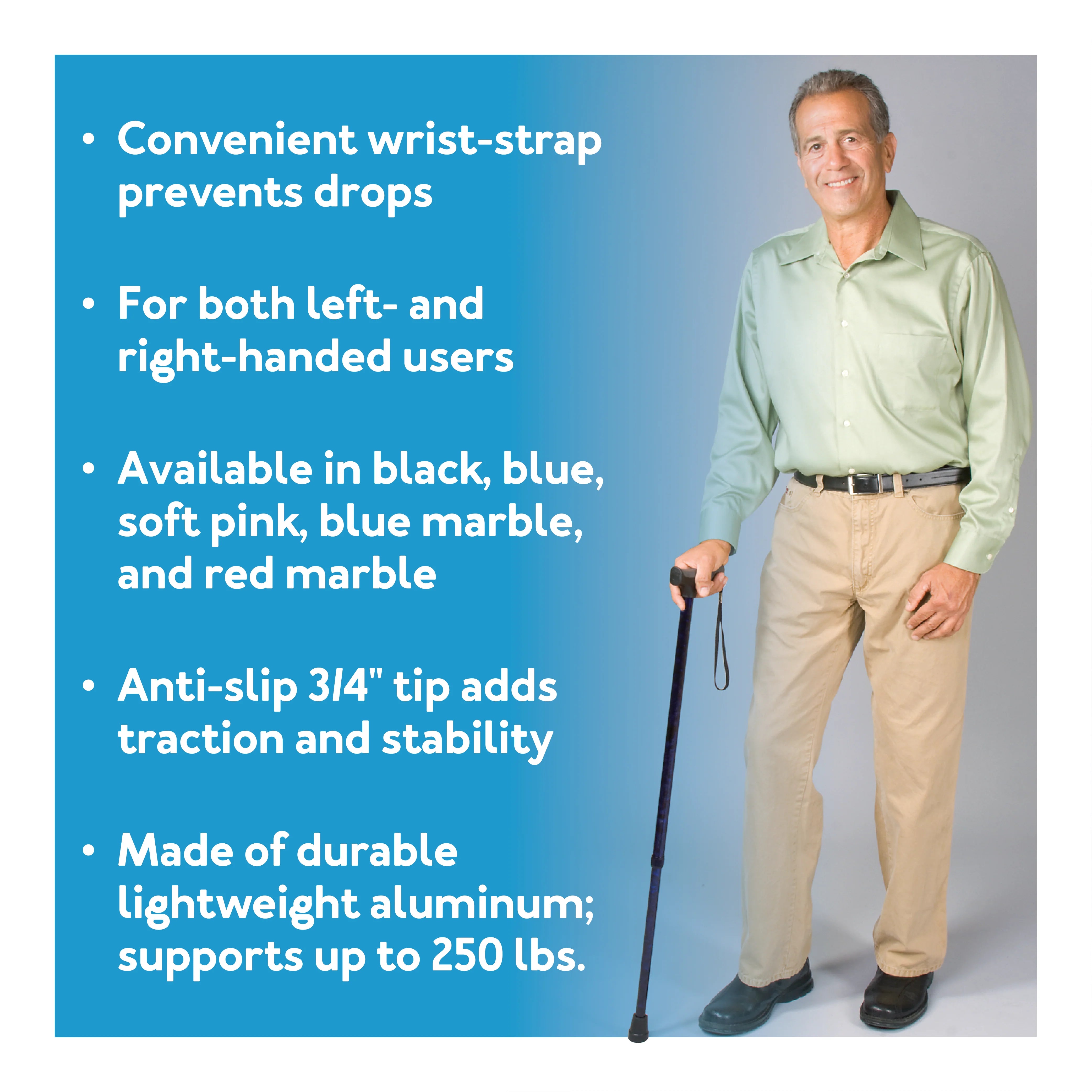 Carex Soft Grip Derby Cane, Pink