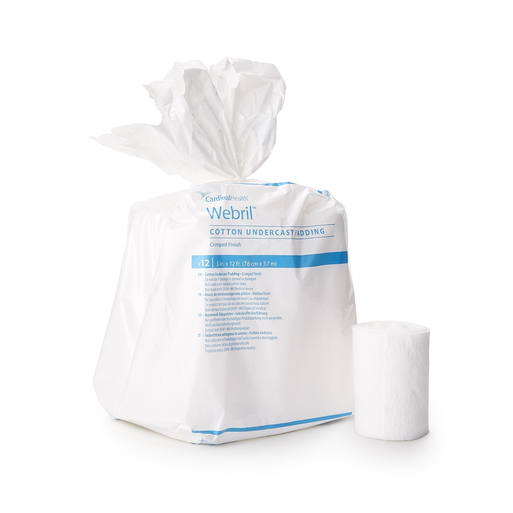 Cast Padding Undercast Webril 6 Inch X 4 Yard Cotton NonSterile