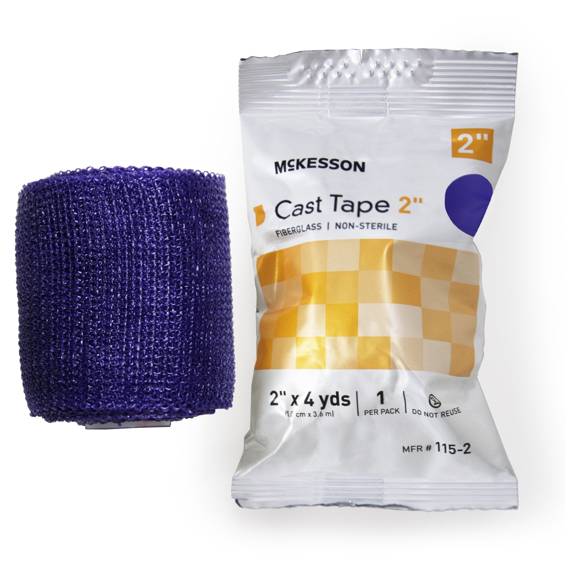 Cast Tape McKesson 2 Inch X 12 Foot Fiberglass Black