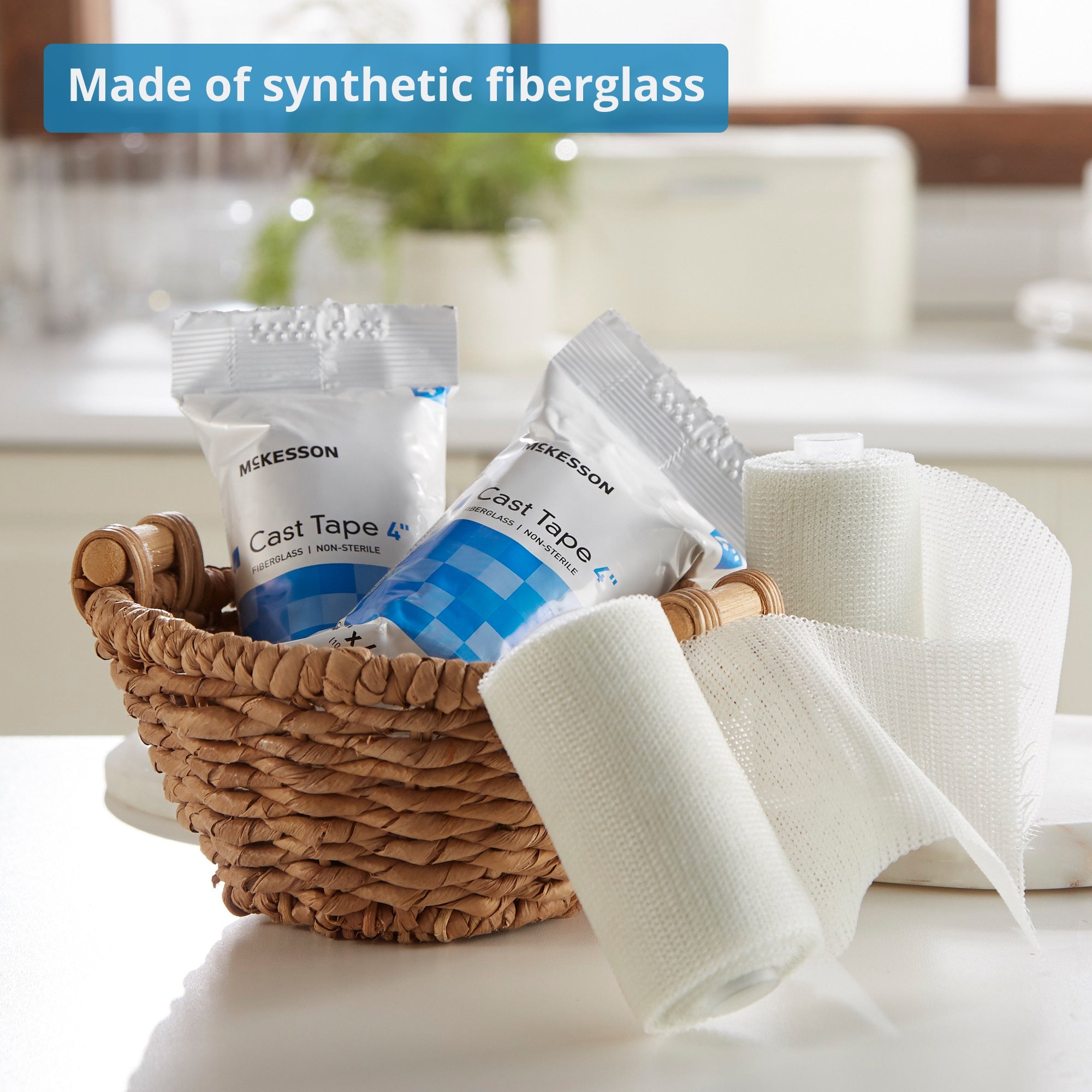 cast tape mckesson 4 inch x 12 foot fiberglass white packaging type box