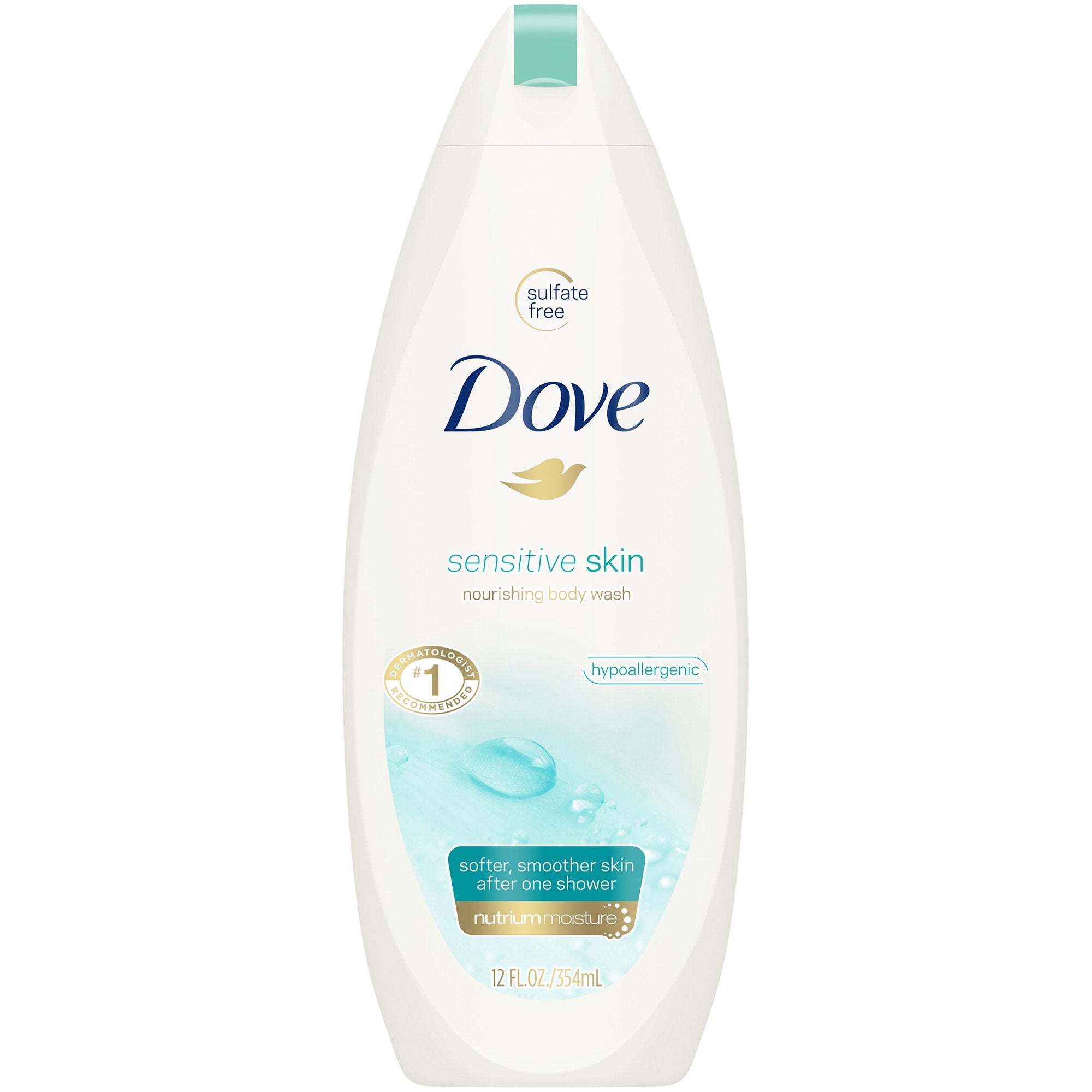Body Wash Dove Sensitive Skin Liquid 12 oz. Bottle Unscented