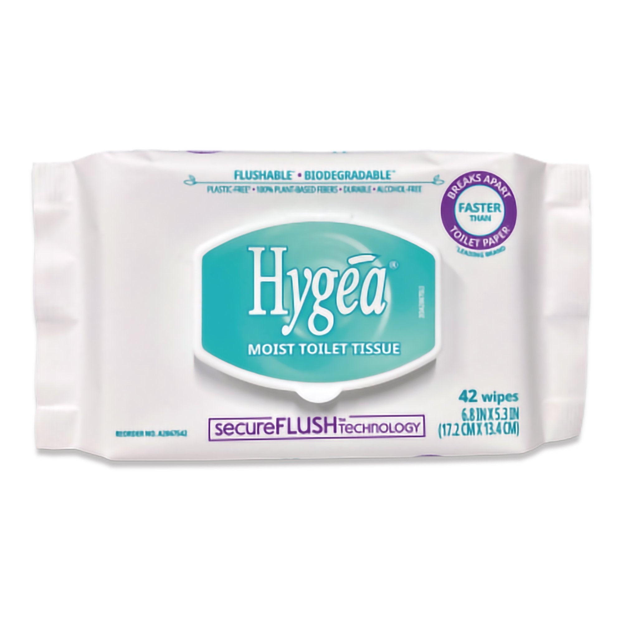 Flushable Personal Wipe Hygea® Soft Pack Scented 42 Count