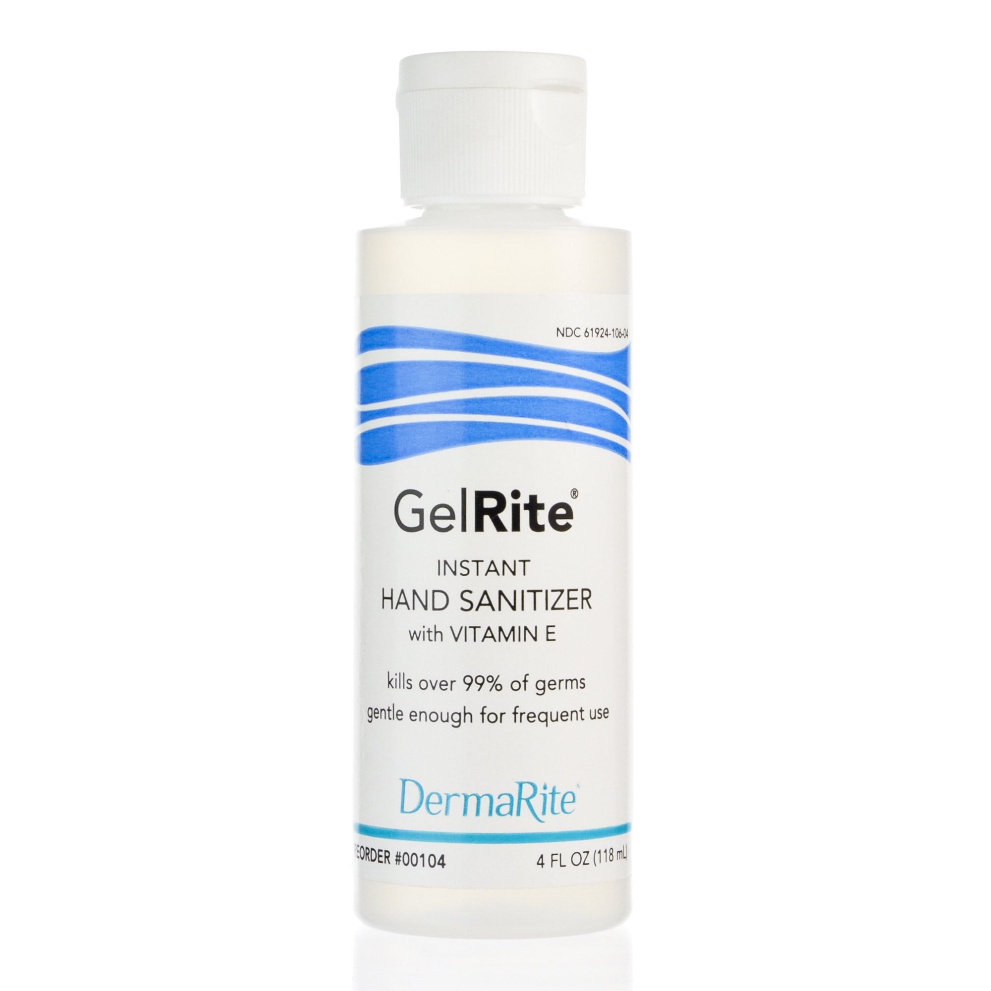 Hand Sanitizer GelRite 4 oz. Ethyl Alcohol Gel Bottle