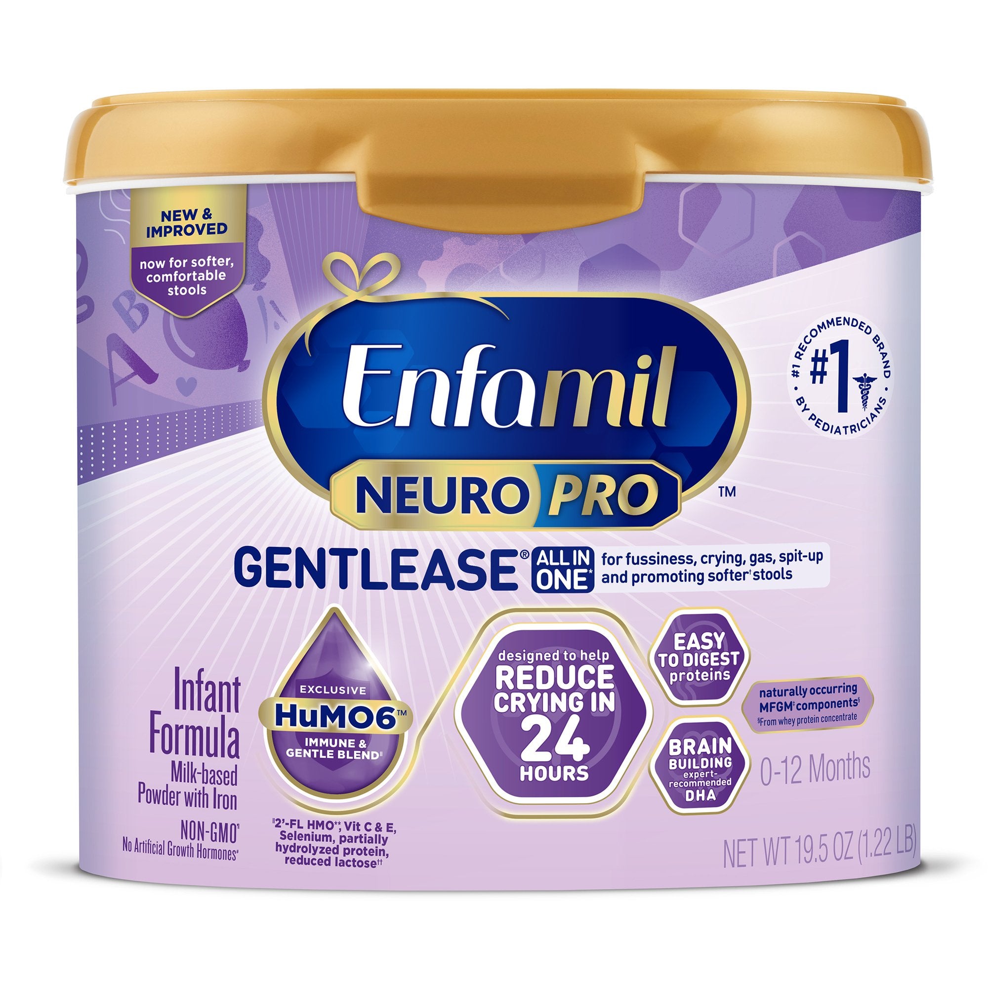 Infant Formula Enfamil NeuroPro™ Gentlease® Unflavored 19.5 oz. Tub Powder