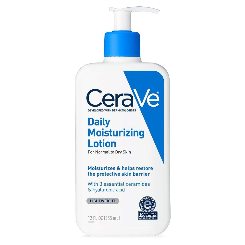 Facial Cleanser CeraVe Hydrating Cleanser Lotion 12 oz. Pump Bottle Unscented