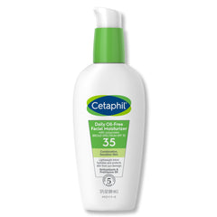 Facial Moisturizer with Sunscreen Cetaphil Daily Oil Free 3 oz. Pump Bottle Unscented Lotion
