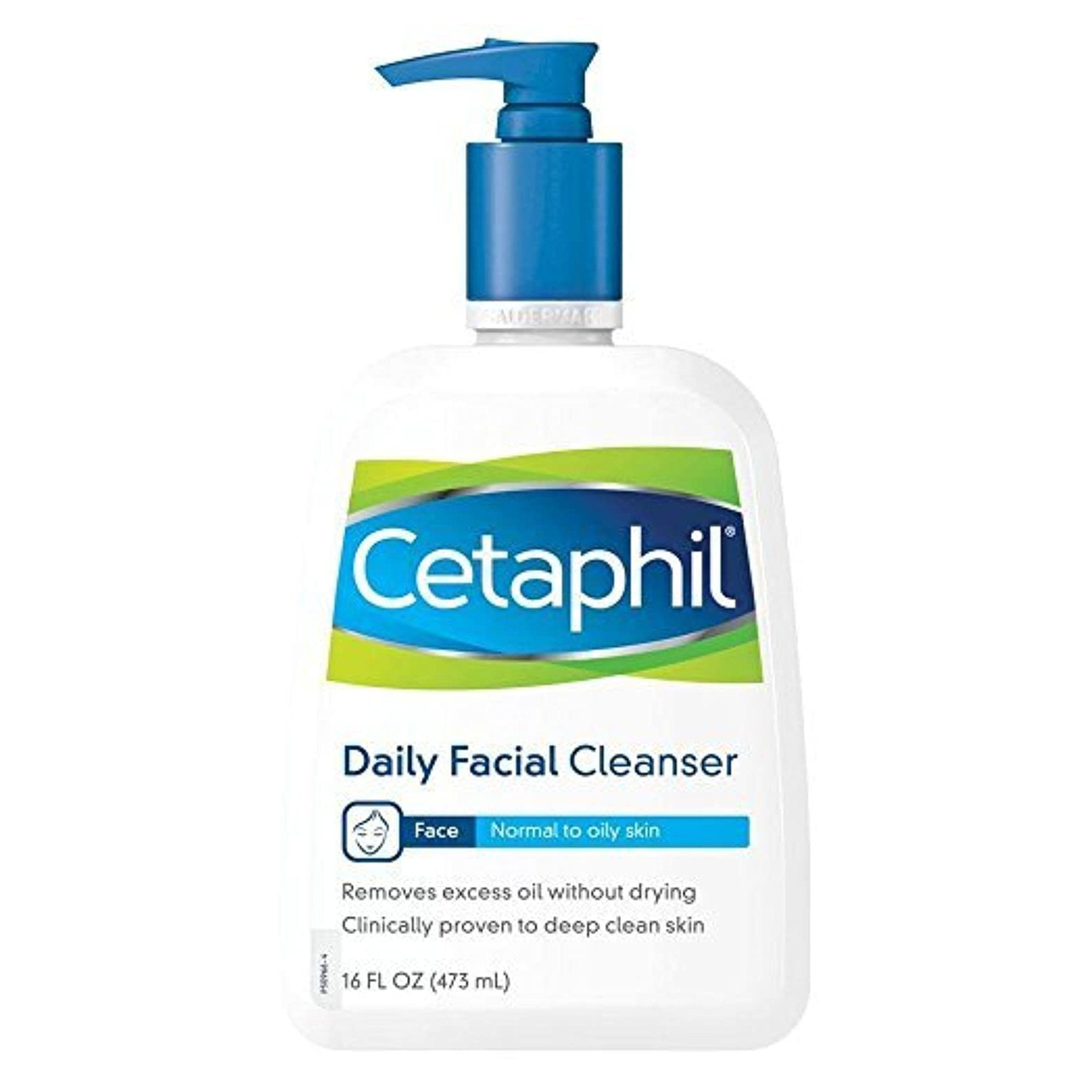 Facial Cleanser Cetaphil Daily Facial Cleanser Liquid 16 oz. Pump Bottle Unscented