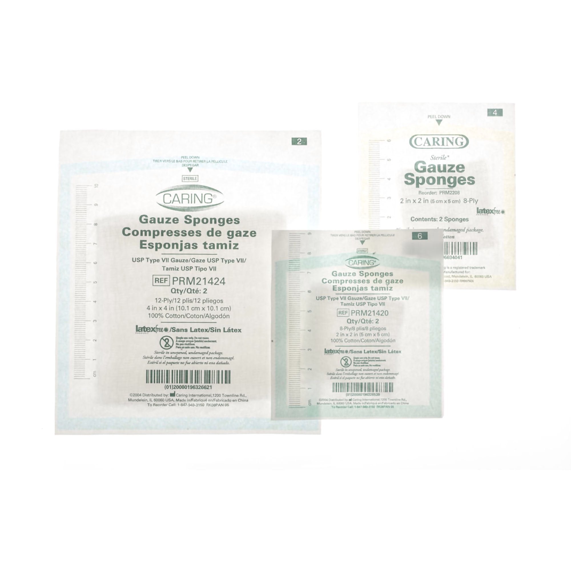 Gauze Sponge Medline Essentials 3 X 3 Inch 12-Ply Sterile 2 per Pack, Packaging Type- Box