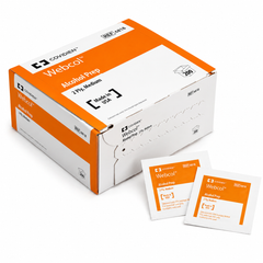 Webcol Alcohol Prep Pads Bx/200  Medium 2-ply