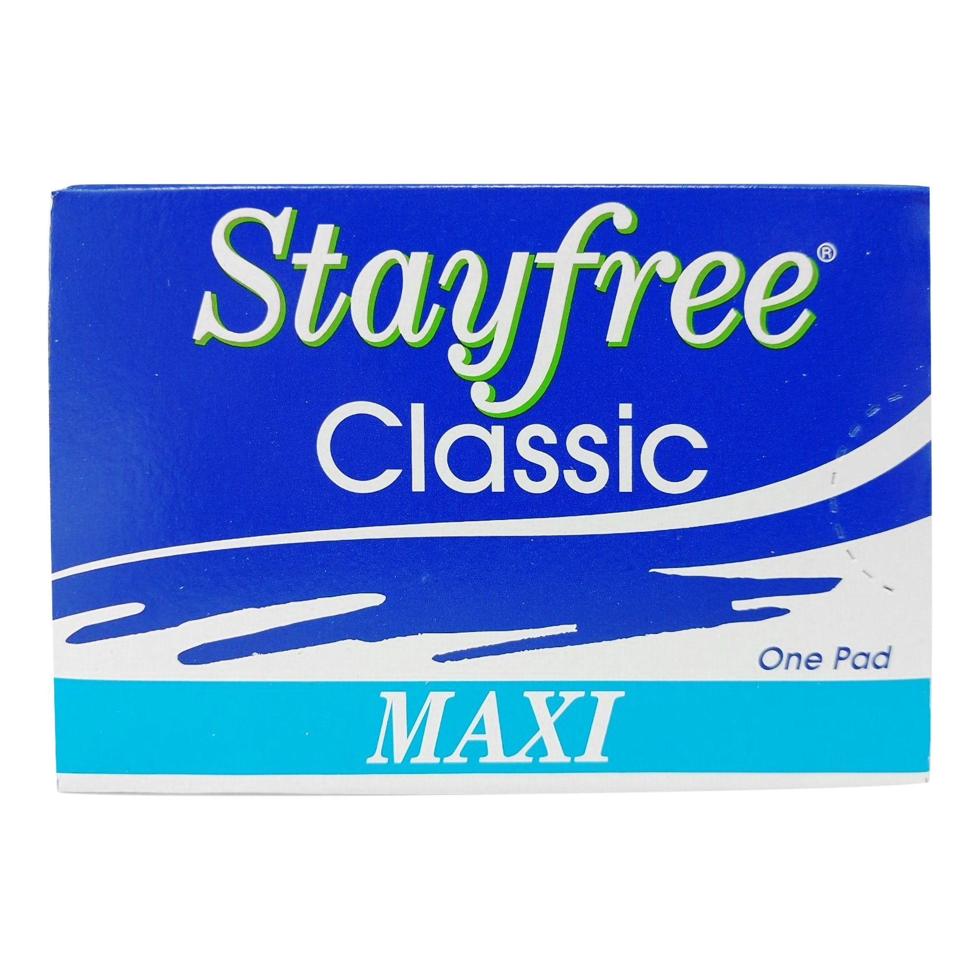 Feminine Pad StayfreeClassic Maxi Regular Absorbency, Packaging Type- Case