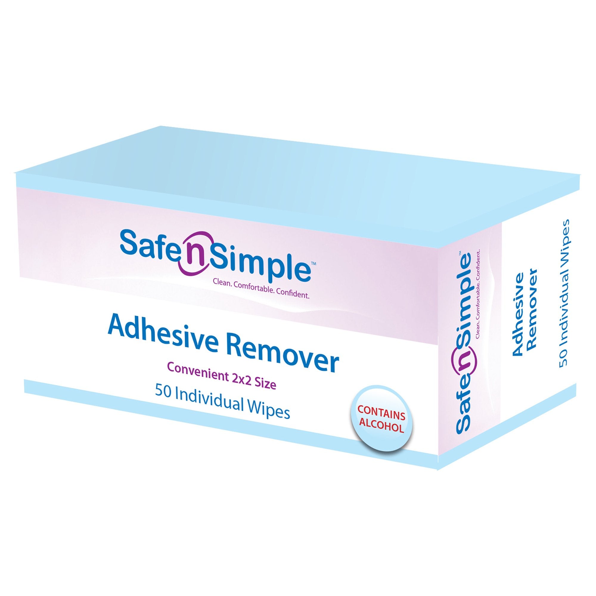 Adhesive Remover Wipe, Packaging Type- Box